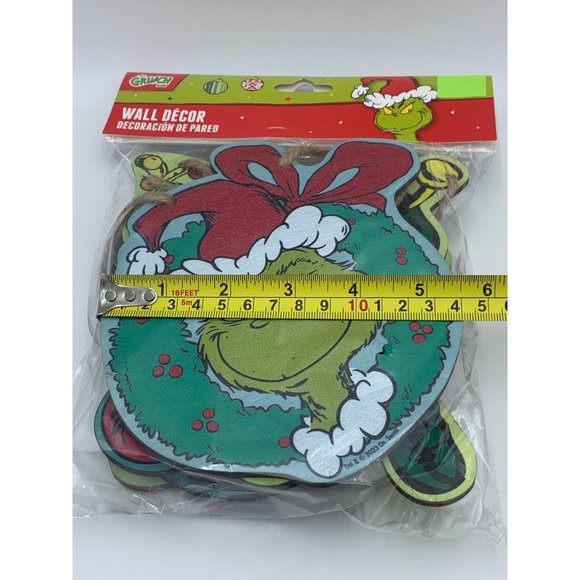 Dr. Seuss The Grinch Who Stole Christmas Garland 8 FT - Picture 5 of 8